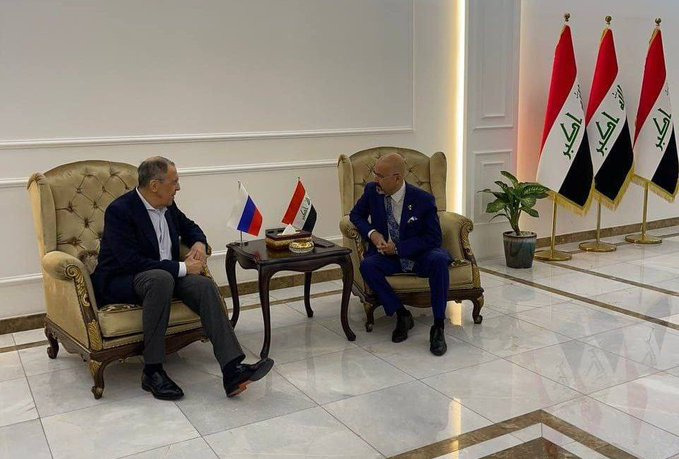 Russian minister of foreign affairs Sergei Lavrov visits Iraq